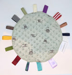 Load image into Gallery viewer, Little Green Bear Molehill Taggie baby-blanket