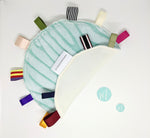Load image into Gallery viewer, Teal Tiger Molehill Taggie baby-blanket