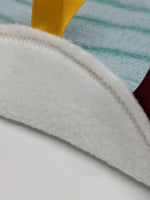 Load image into Gallery viewer, Teal Tiger Molehill Taggie baby-blanket