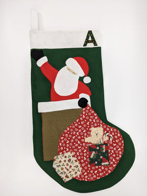 Custom handmade Christmas stockings, these will last as long as your family traditions. Made to order, you can add child or adult's name. Made in Ireland by a woman owned business in the hills of Wicklow. 