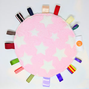 My Little Star- Pink Molehill Taggie baby-blanket