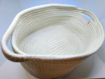 Load image into Gallery viewer, Molehill cotton white baby basket shower gift storage solution
